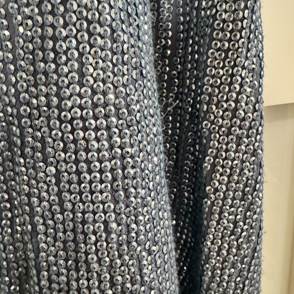 MLV Carmen sequin dress in blue - Picture 4 of 13